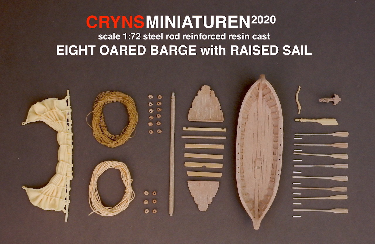 eight oared sailing barge - CRYNSMINIATUREN