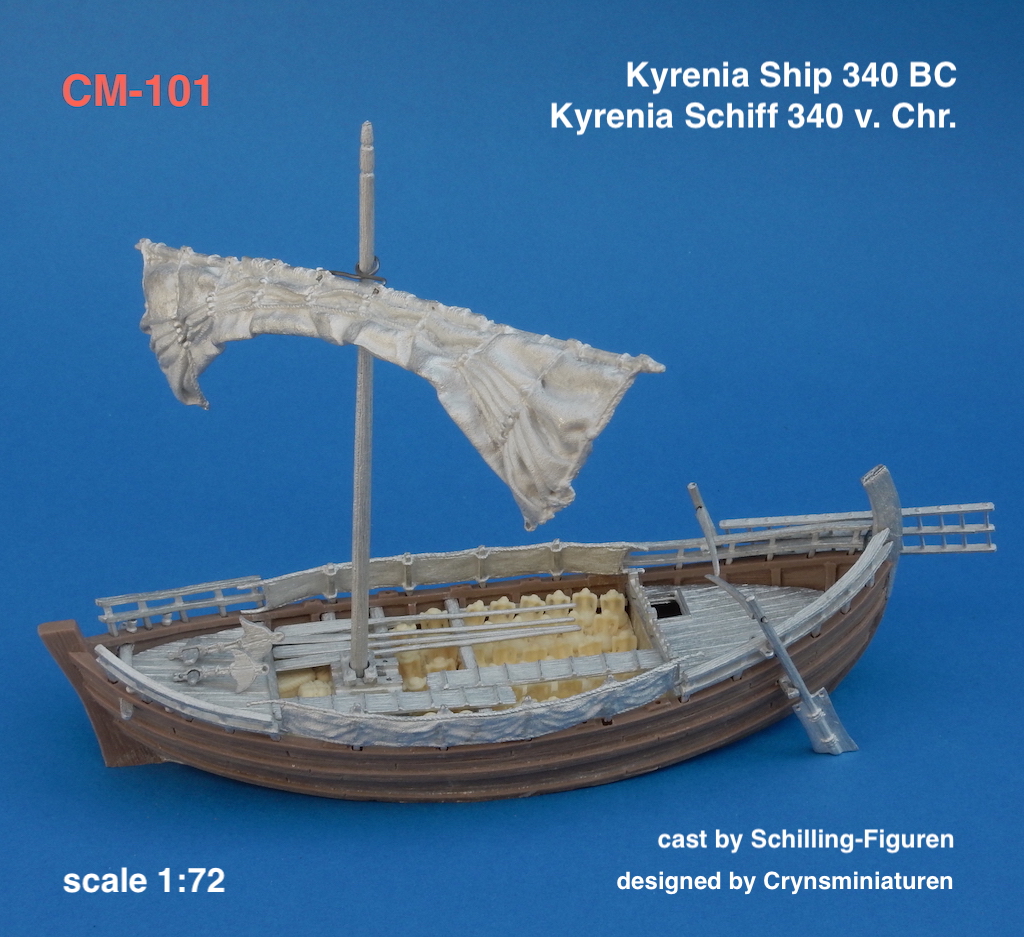 Greek ancient trade boat Kyrenia 1:43 13.7'' 350mm wood model ship kit 