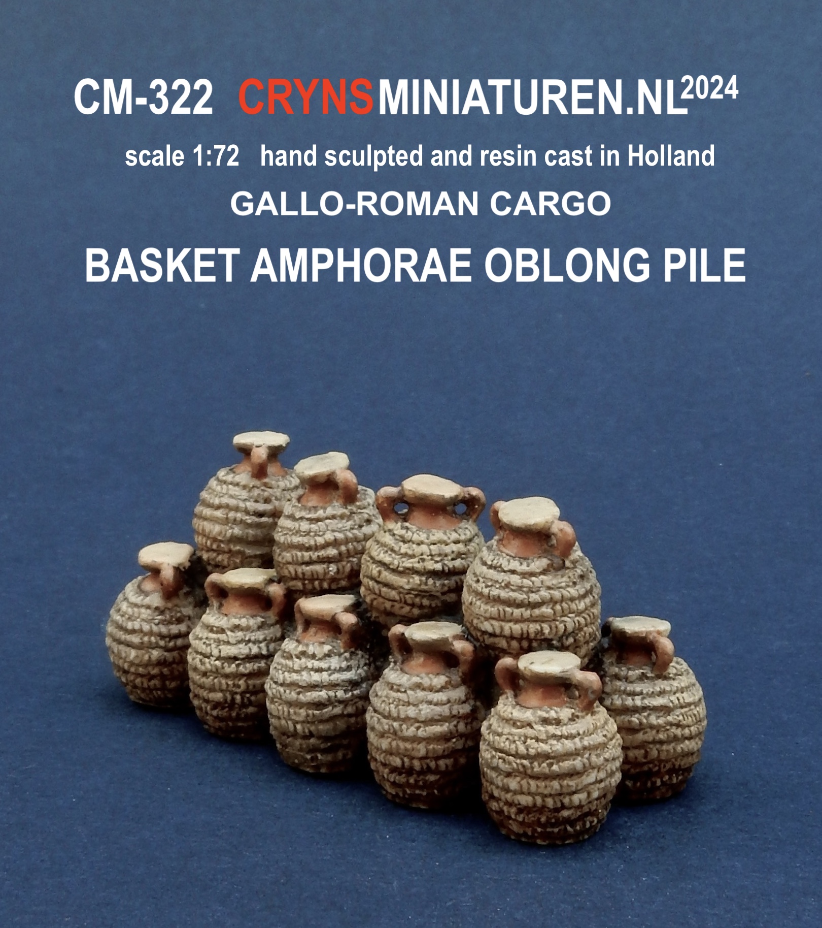Gallo-Roman oblong basket amphora pile