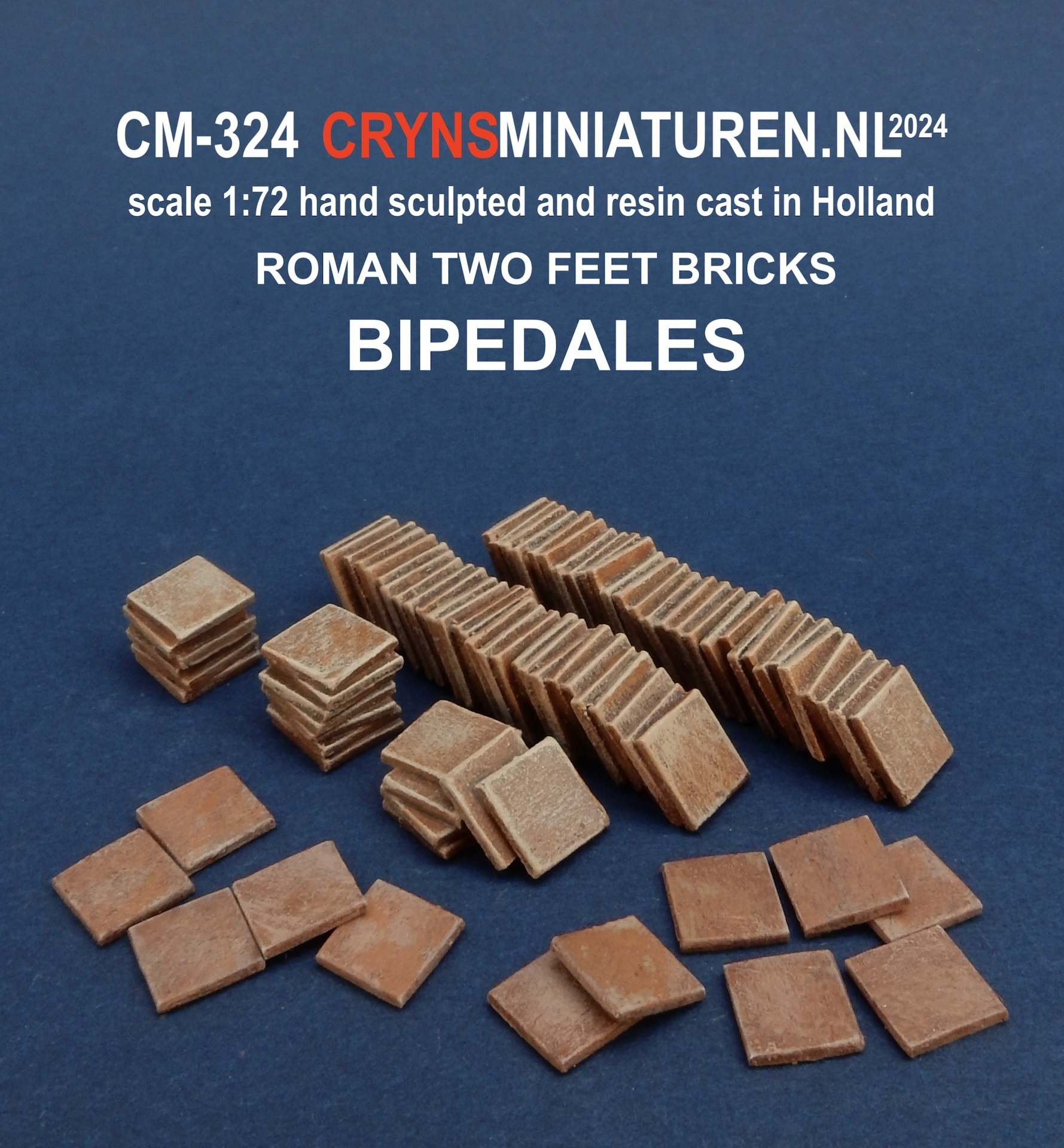 scale 1:72 Roman two feet brick cargo and building system